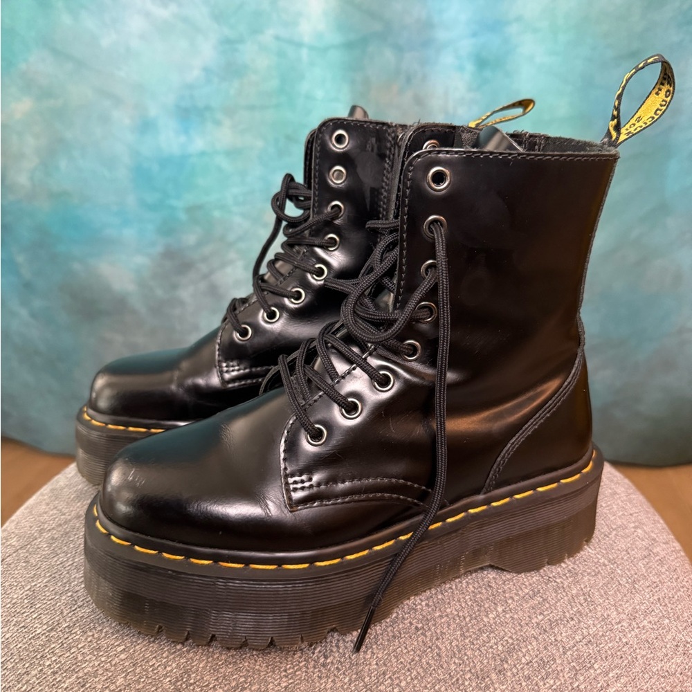 Dr. Martens Shiny Black Combat Boots